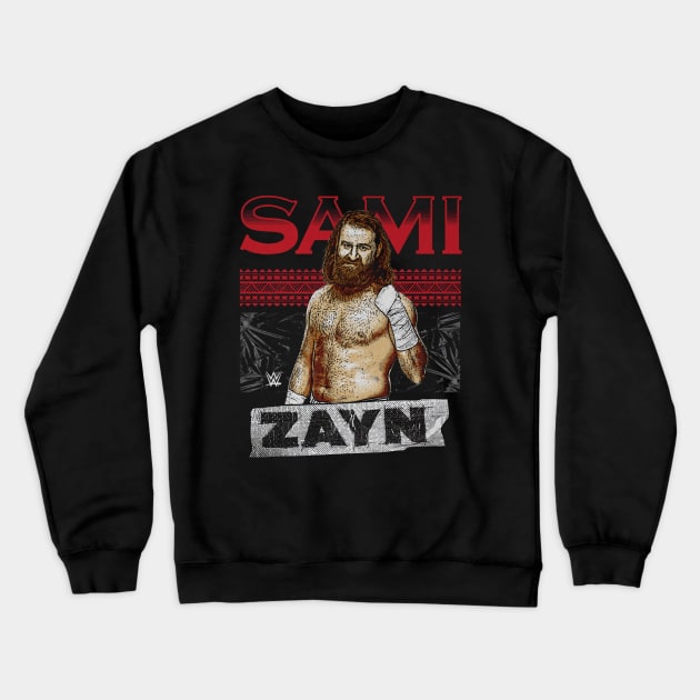 Sami Zayn Poster Crewneck Sweatshirt by MunMun_Design